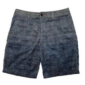 O'NEILL Hybrid Gray Striped Plaid Tech Blend Board Shorts Size 36 A110A8152